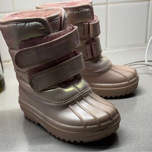 The Children's Place Metallic Pink Snow Boots